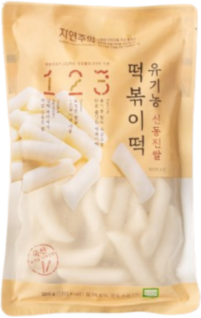 자연주의 유기농 신동진쌀 떡볶이떡, 1개, 500g