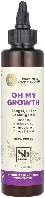 Soapbox Oh My Growth Lengthening Vitamin Booster 5 fl oz (147 ml), SoapboxOhMyGrowthLengtheningVi, 1개, 147ml - 쿠팡