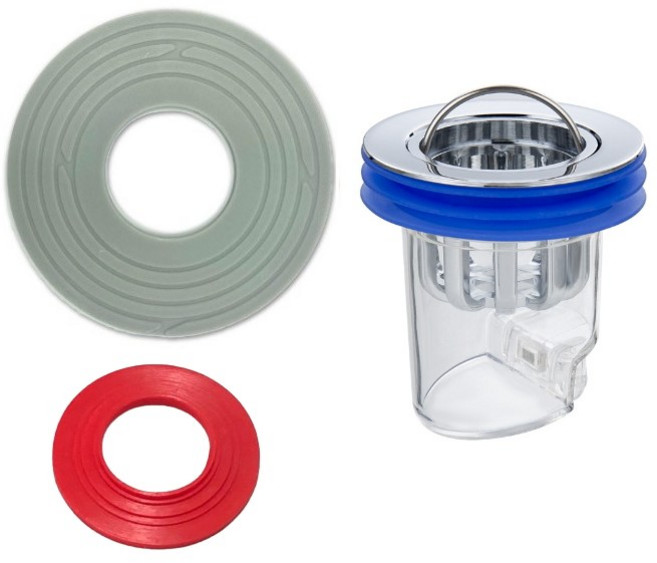 하수구트랩 화장실 싱크대 욕실 욕조 다용도 냄새차단 배수구 세면대트랩, 블루, 1개