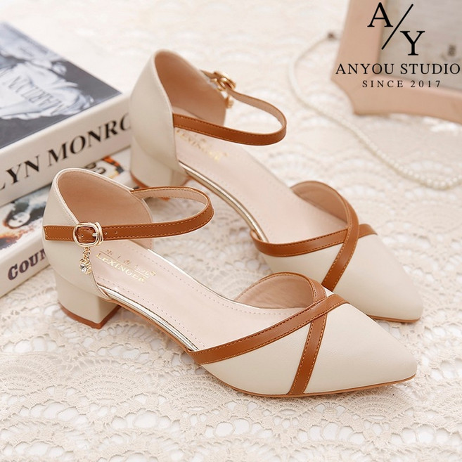 ANYOU 여성 샌들 여름 통풍 통기성 외출용 샌들 데일리핏 캐주얼화 빅사이즈 신발 패션 편안한 하이힐 3cm