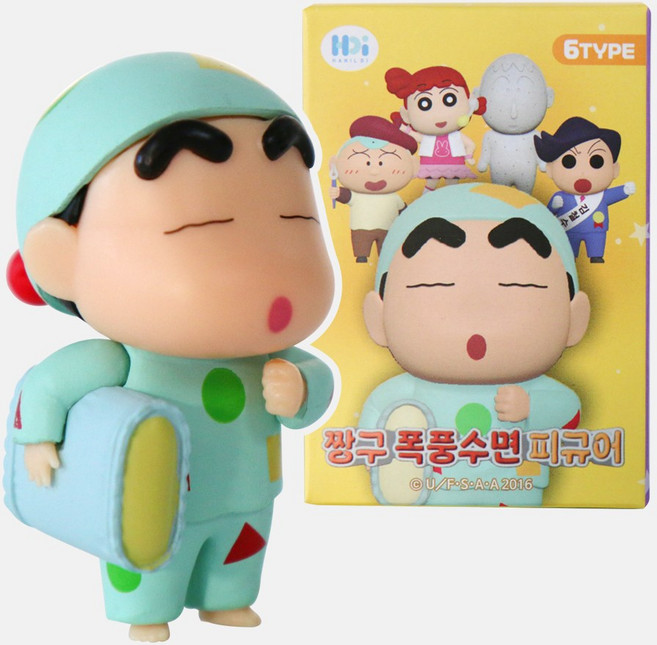 짱구는 못말려 폭풍수면 랜덤 피규어 1개 히든포함 꿈꾸는 세계 대돌격 굿즈 극장판, 폭풍수면피규어-랜덤1개