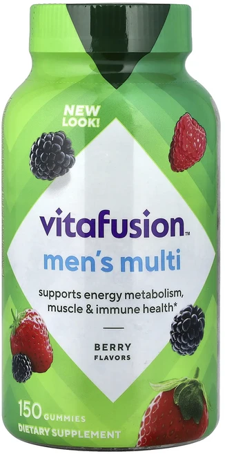 단백질 비타민 철분 마그내슘 칼슘 VitaFusion 남성용 종합 구미젤리 베리 맛 구미젤리 150개 고루고루섭취해주세요, VitaFusion남성용종합구미젤리베리맛구미젤리150개, 1개 - 쿠팡
