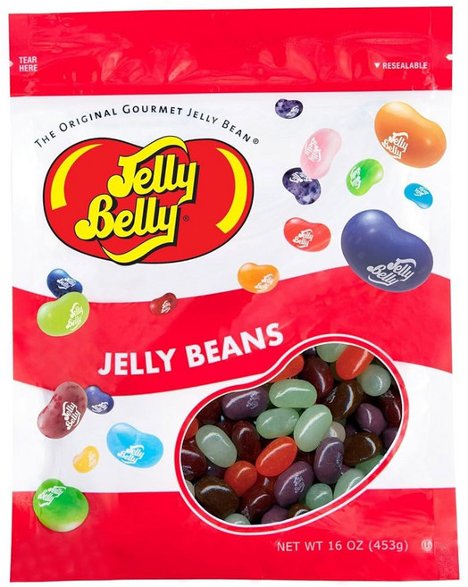 Jelly Belly 젤리 벨리 소다 팝 샵 젤리빈 1파운드 16온스 재밀봉 가능한 가방 제품 출처에서, 453g, 1개