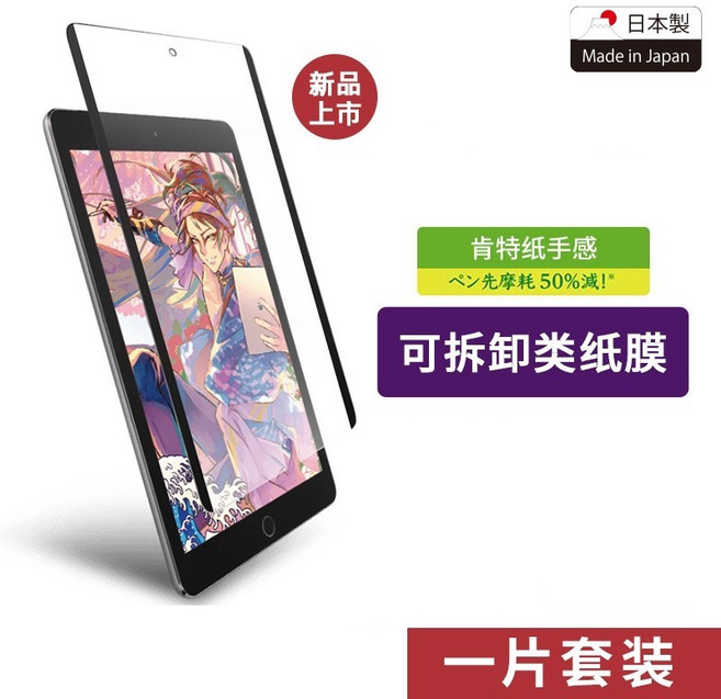 磁吸類紙膜 保護貼 適用 iPad Air 6 Air5 10 9 8 7 6 Pro Mini6 書寫紙, 磁吸可拆卸類紙膜,11時丨Air6 2024新款, 1個