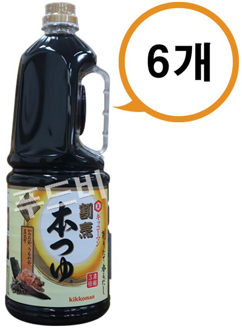기꼬만 코이다시 혼쯔유소스 3배농축, 1.8L, 6개