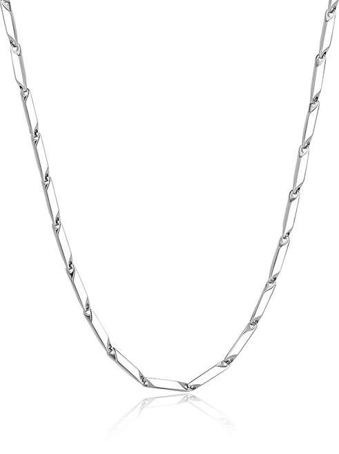 스톤주얼리 남성용 티타늄 뫼비우스 체인 목걸이