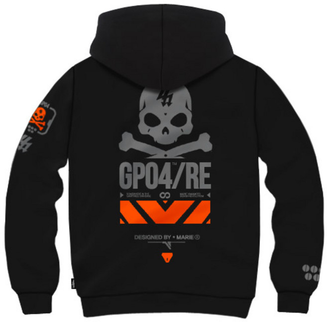 간쓰리 캡틴하록 국내생산 기모 후드티