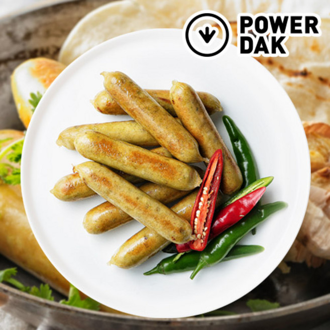 파워닭 수제 닭가슴살 소시지 고추맛, 10개, 120g