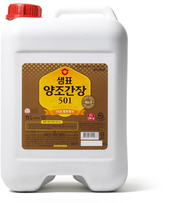 샘표 양조간장 501, 15L, 1개
