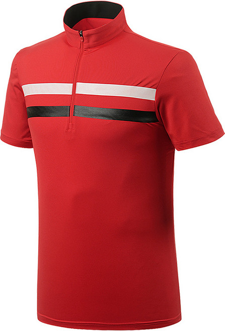 마스터베어 플레이어 TH6 아라크라 반집업 남성 골프 반팔티 MB038