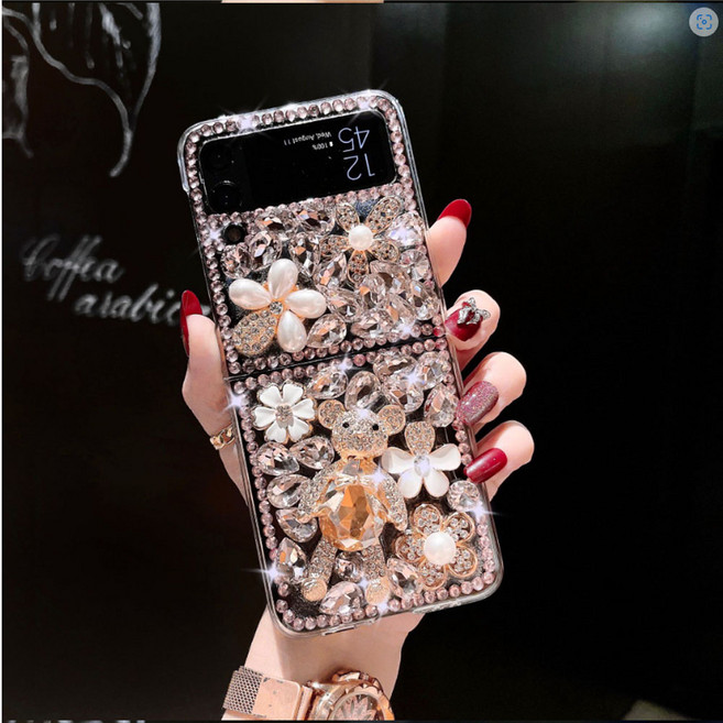 에버원 갤럭시 Z플립5 플립4 플립3 지플립 케이스 큐빅럭셔리