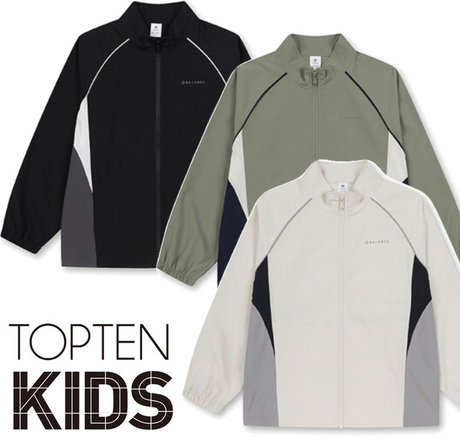 탑텐키즈 신제품 밸런스 간절기 방수방풍 바람막이 자켓 점퍼