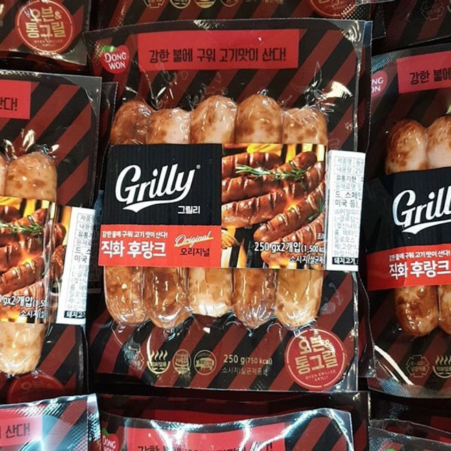 동원 오븐 통그릴 직화후랑크, 250g, 2개