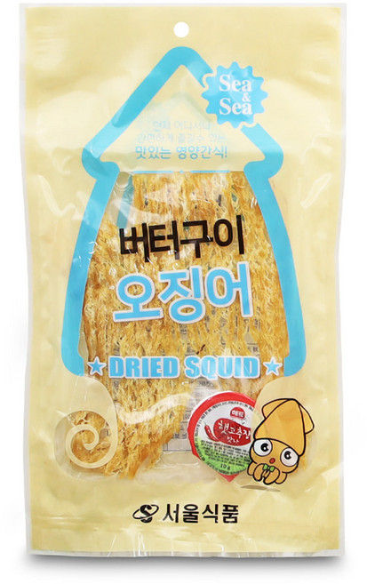서울식품 버터구이오징어 40g 인기안주 인기간식, 1개