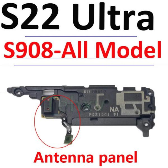 GEEKI 휴대폰 스마트폰 자가 수리 교체 부품 삼성 호환 갤럭시 S22 울트라 S908U S908B S908E WIFI 신호 안테나 라우드 스피커 NFC 무선 코일 충전 보드 5, 1개, [06] Antenna With Flash