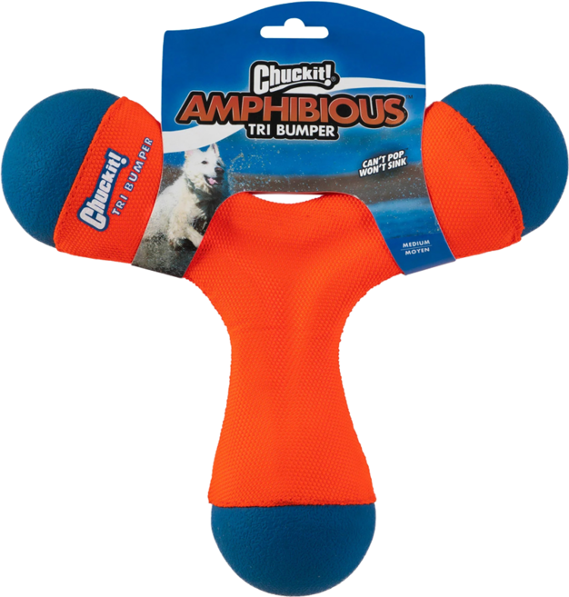 척잇 트라이범퍼 바운싱 플레이 강아지 장난감, 1개