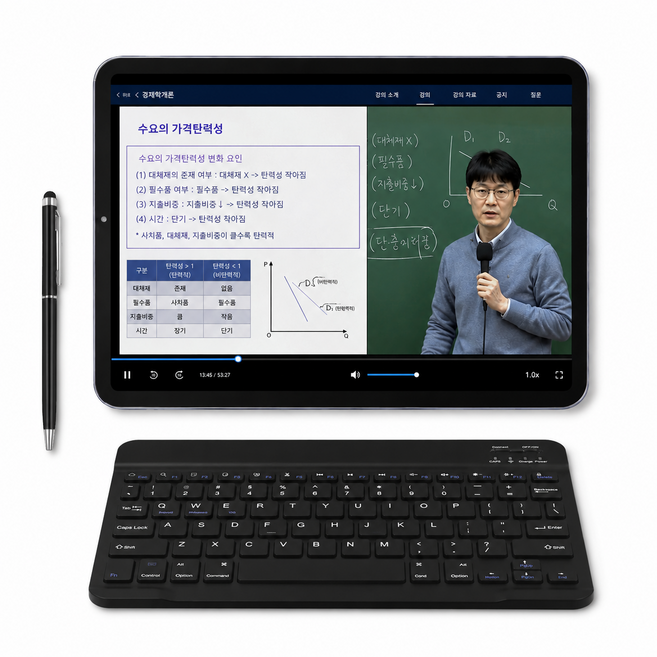 10.1인치 태블릿 PC 12GB RAM 64GB 저장공간 10000mAh 대용량 배터리 4G LTE WiFi 학습용 영상시청용, 그레이 컬러, Wi-Fi + 셀룰러