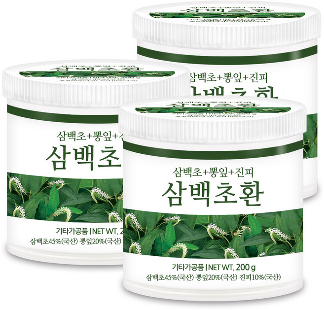 푸른들판 국산 삼백초환 뽕잎 진피 상엽 환, 200g, 3개