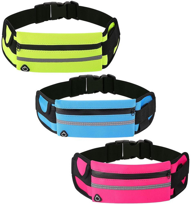 Odetina 3 Pcs Running Fanny Pack for Women Anti-Theft Invisible Waist Bag Adjustable Phone Holder, Odetina 3 Pcs Running Fanny Pa