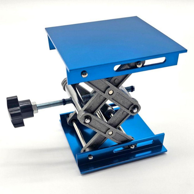 수동 미니 리프트 소형 라우터 레벨기 높이 조절 받침대 실험실 연구실 거치대 패드형 200*200 패드형, 1개