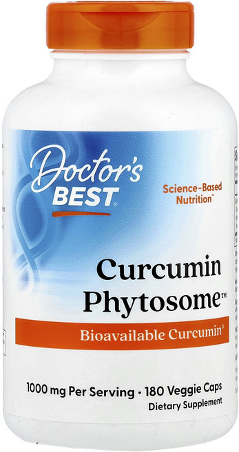 Doctor's Best 커큐민 파이토솜 1000mg 베지 캡슐 180정(캡슐당 500mg), DoctorsBest커큐민파이토솜1000mg베지캡슐18, 1개, 180정