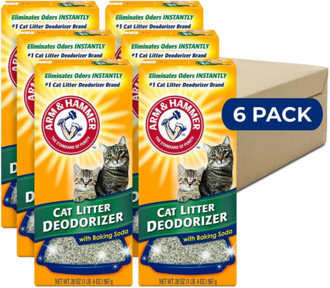 ARM & HAMMER 암앤헤머 모래 탈취제 더블듀티 567g 6개 초강력 탈취제 암앤헤머 캣 리터