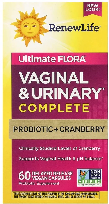 Renew Life 여성 웰니스 질 및 요로 컴플리트 베지 캡슐 60정 Life (리뉴 라이프), 1개 - 쿠팡