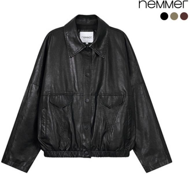 [네메르] [상시가 289 000원] 26SS 이태리 램스킨 레더 자켓
