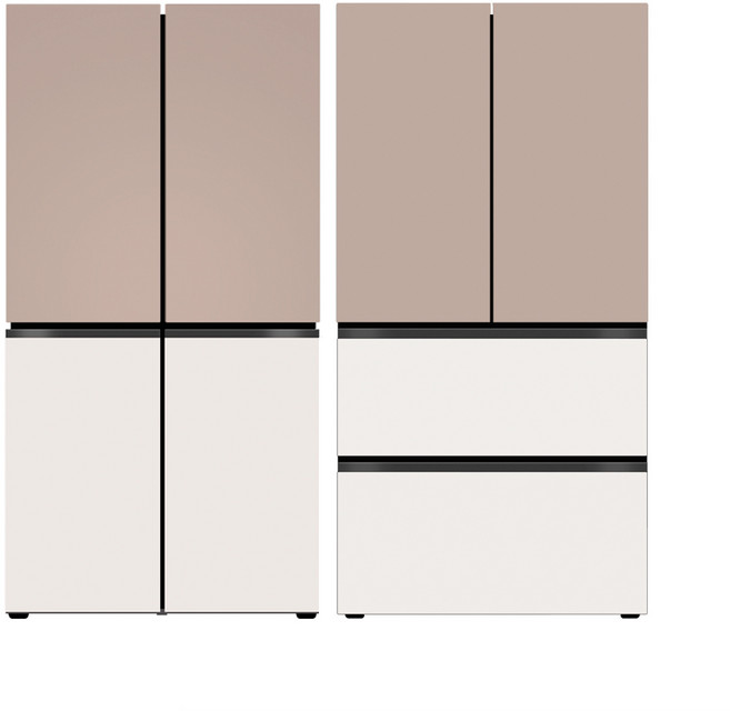 LG 디오스 오브제컬렉션 STEM 베이직 냉장고 Fit & Max + LG 디오스 오브제컬렉션 김치톡톡 Fit & Max R1081GAG057