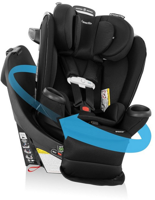 센서세이프문스톤 그레이로 올인원 회전 카시트를 확장한 이븐플로 골드 리볼브360, Gold Revolve360, Onyx Black