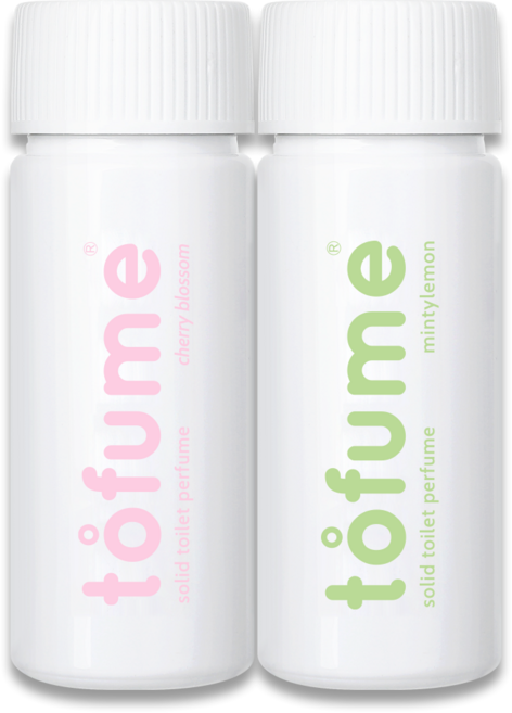 토퓸 토일렛 퍼퓸 화장실 방향제, 24g, 2개, 체리블라썸(30정), 민티레몬(30정)