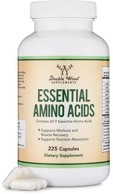 더블우드 필수 아미노산 캡슐 225정, 1개 - 쿠팡