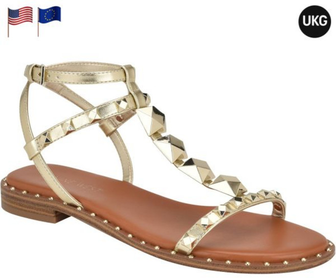 나인웨스트 여성 마르실라 샌들 골드 710