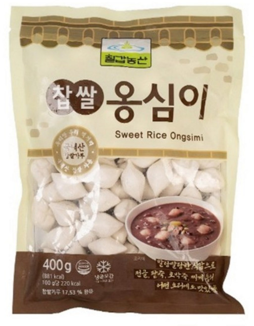 칠갑농산 찹쌀옹심이, 1개, 400g