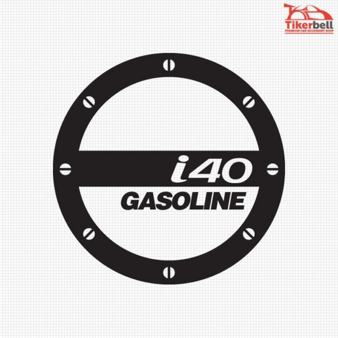 MF i40 로고 주유구 데칼스티커 TKGD-102, 화이트/LPG, 130x130, 1개