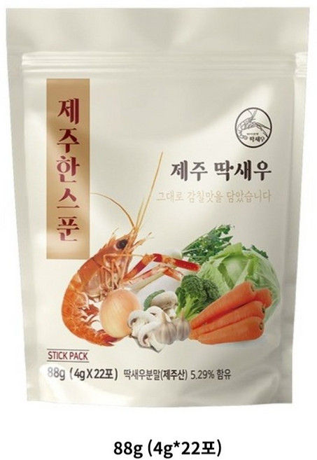 해즈네이처 제주 딱새우 분말 육수 스틱, 1개