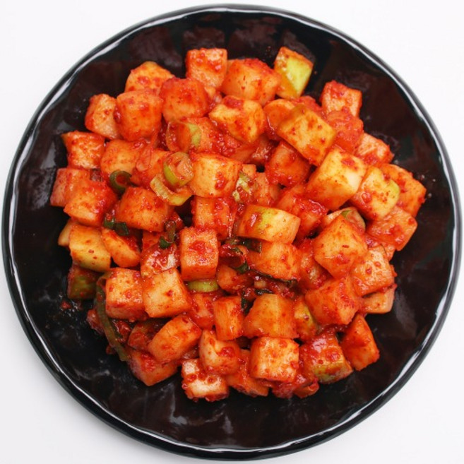 깍두기 2kg 팔팔마켓 전라도 보성엔 녹차 깍뚜기 김치, 1개