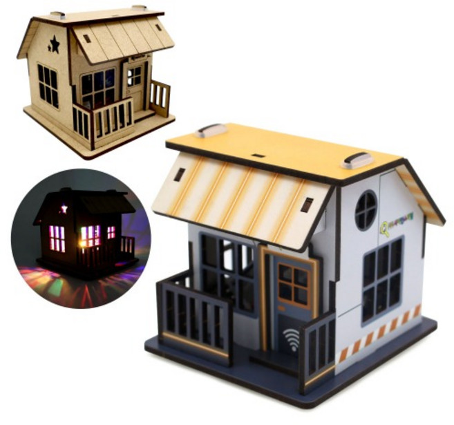 실시간 반응형 AI 하우스 만들기 과학 실험 교구 키트, 단품