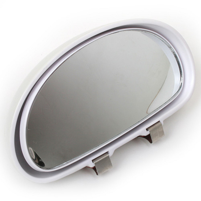 삼진퍼스트 심플 사이드미러 실버, 1개, 화이트