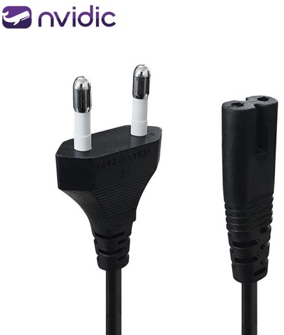 엔비딕 국산 8자 파워코드 블랙 0.6M 220V 2.5A NV-8CODE-006B (NV034), 1개
