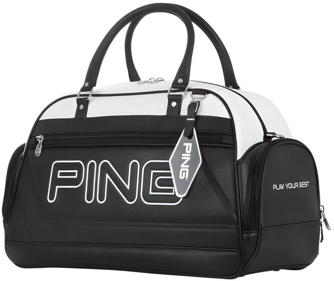 핑 2023 스포티 G4 보스턴백, 화이트+블랙