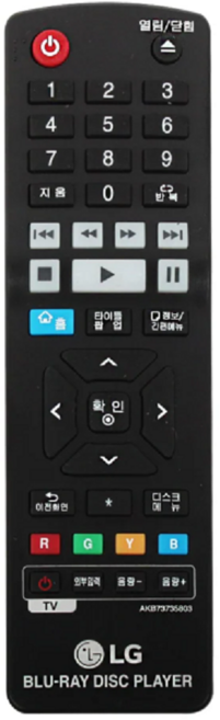 LG-정품 블루레이 DVD 리모컨 UBK90 UBK80 BP450 AKB73735803