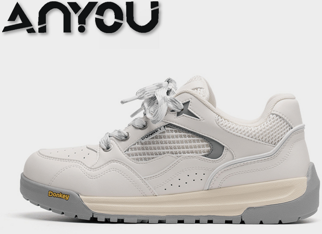 ANYOU 여성 통기성 빵구두 운동화 여성 캐주얼 스니커즈 발편한 미끄럼방지 운동화