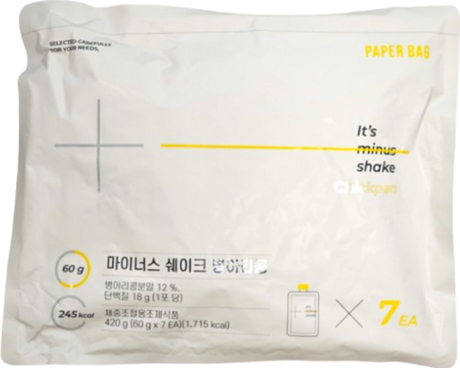 페이퍼백 마이너스 쉐이크 병아리콩, 420g, 1개