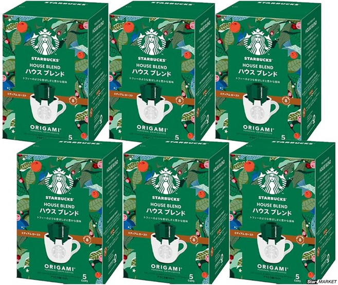 스타벅스 하우스 블렌드 박스 오리가미 퍼스널 드립 커피5봉입×6박스