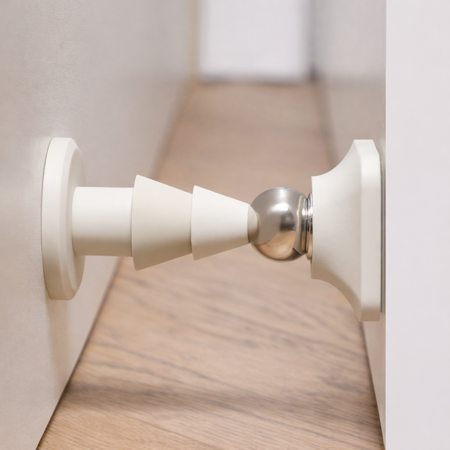 MS 크리스마스 트리 모양 문 스토퍼 2P, 1세트, 화이트