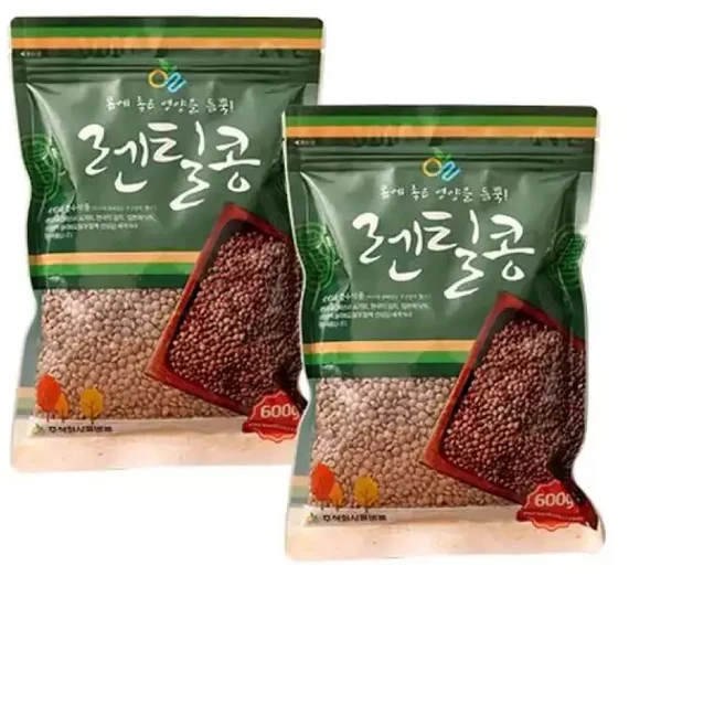 캐나다산 렌틸콩 x 2봉 c, 1개, 600g