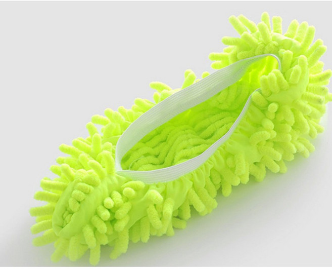 게으른 집사를 위한 셔닐 바닥청소 슬리퍼 벗지 않고 쓱싹, 1개, 오렌지색