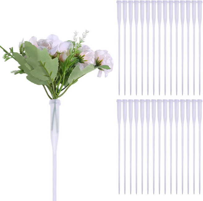 롱 플라워 워터 튜브 투명 29.6cm 50개