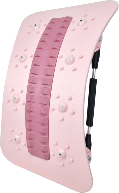 미소라인F 허리 스트레칭 보드 4세대 신제품 회전기둥 허리지압 안마기, 핑크, 1개